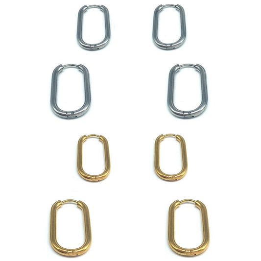 ORECCHINI MINIMAL IN ACCIAIO ANALLERGICO