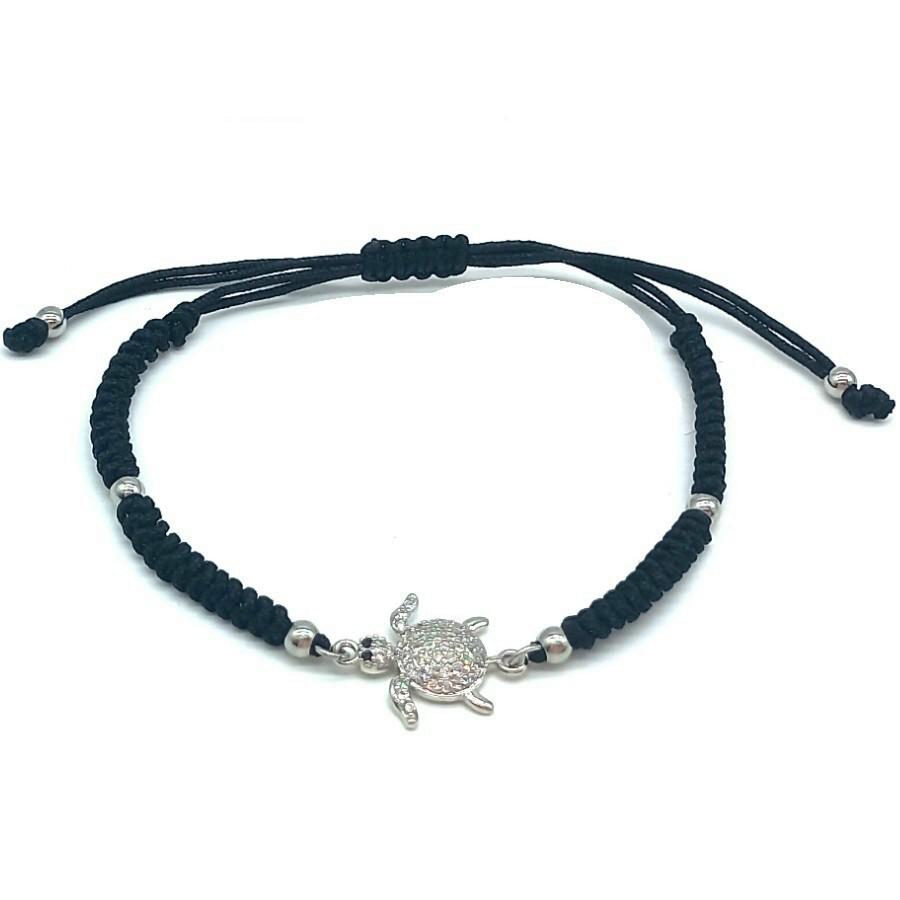 BRACCIALE MACRAMÈ IN ACCIAIO E ZIRCONI